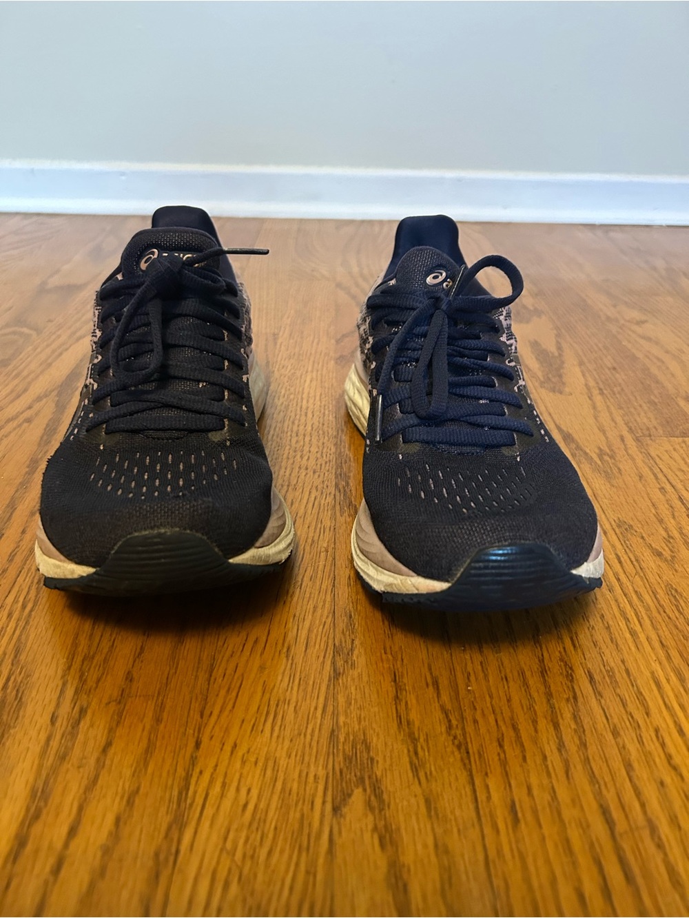 ASICS Gel-Cumulus Women's Athletic Sneakers in Navy Blue and Light Pink